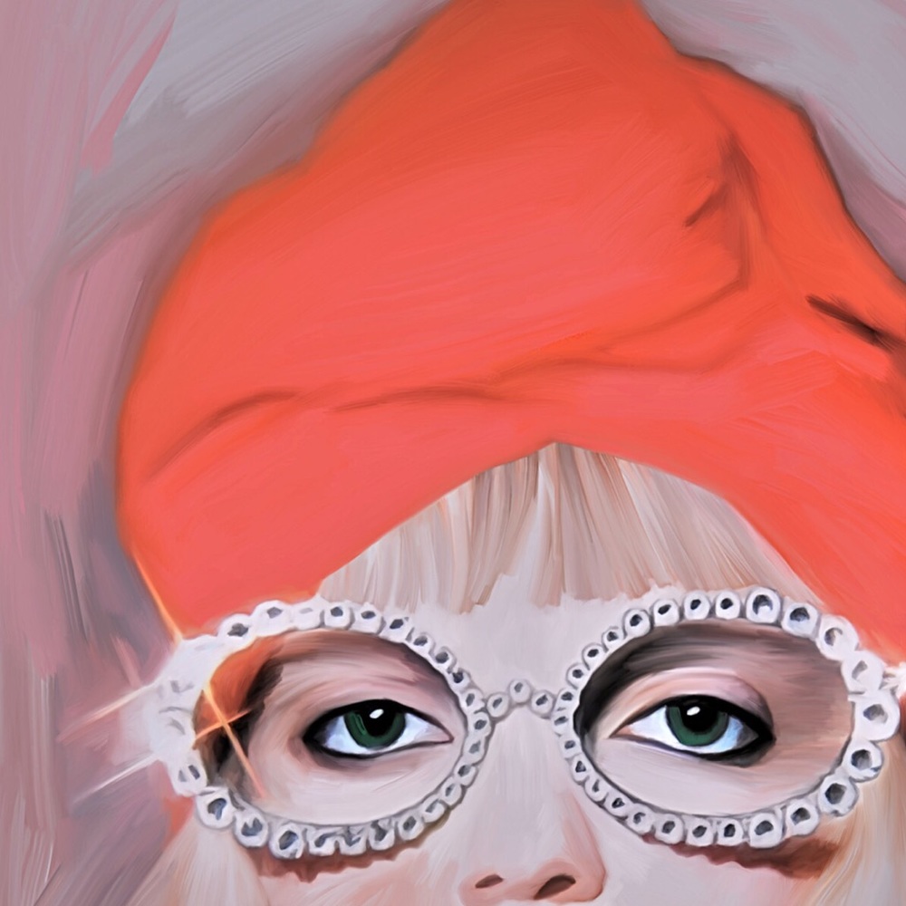 FRAMED GUCCI RUNWAY MODEL PAINTING - Picture 2 of 4